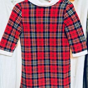 1960s Tartan Mini Dress